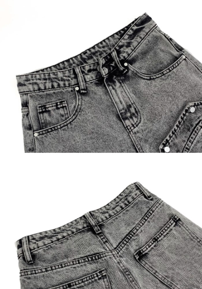 Dull wash thick design denim setup  OR0789