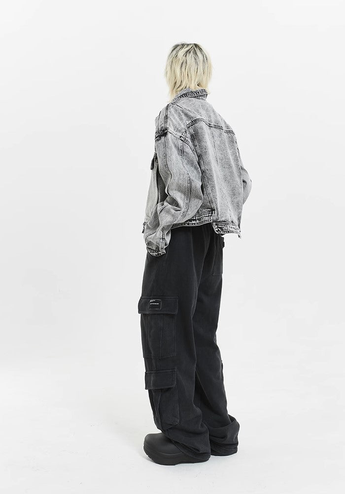 Dull wash thick design denim setup  OR0789