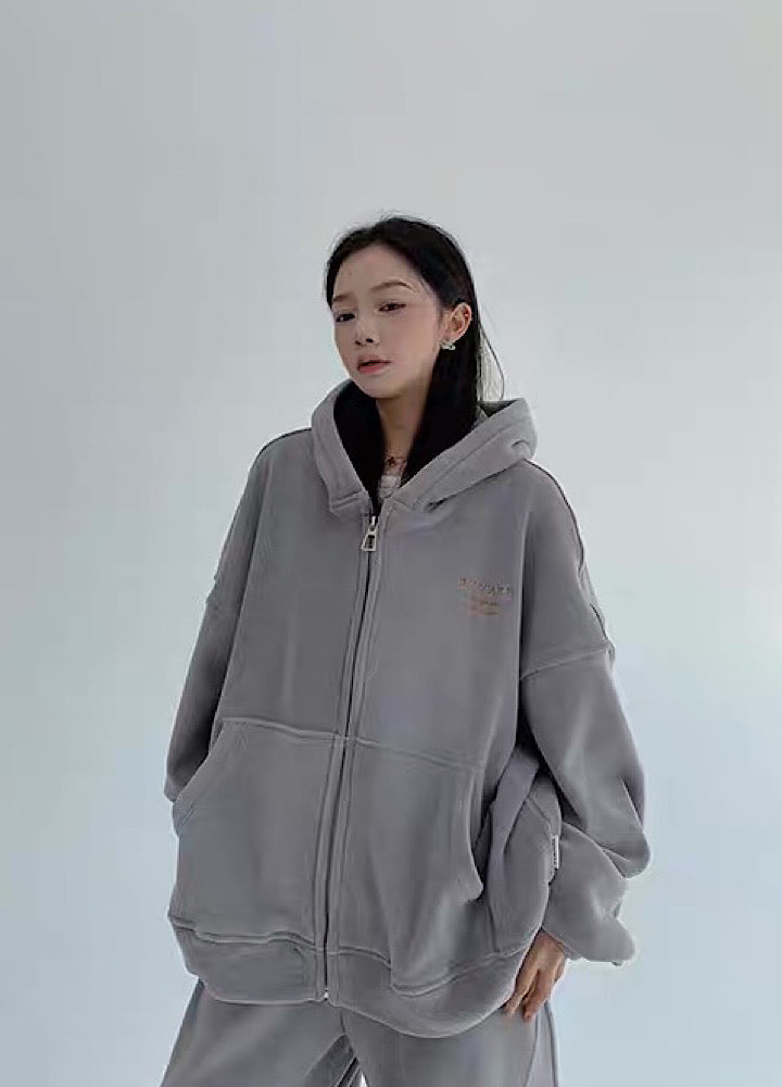 Simple design casual style normcore sweatsuit setup  OR0790