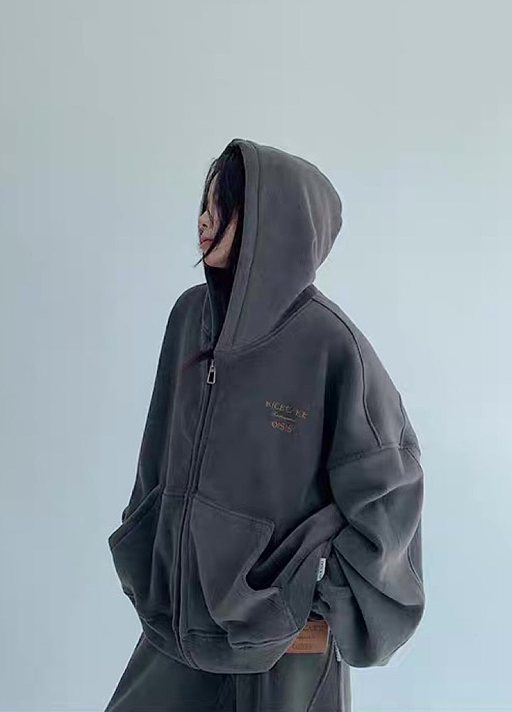 Simple design casual style normcore sweatsuit setup  OR0790