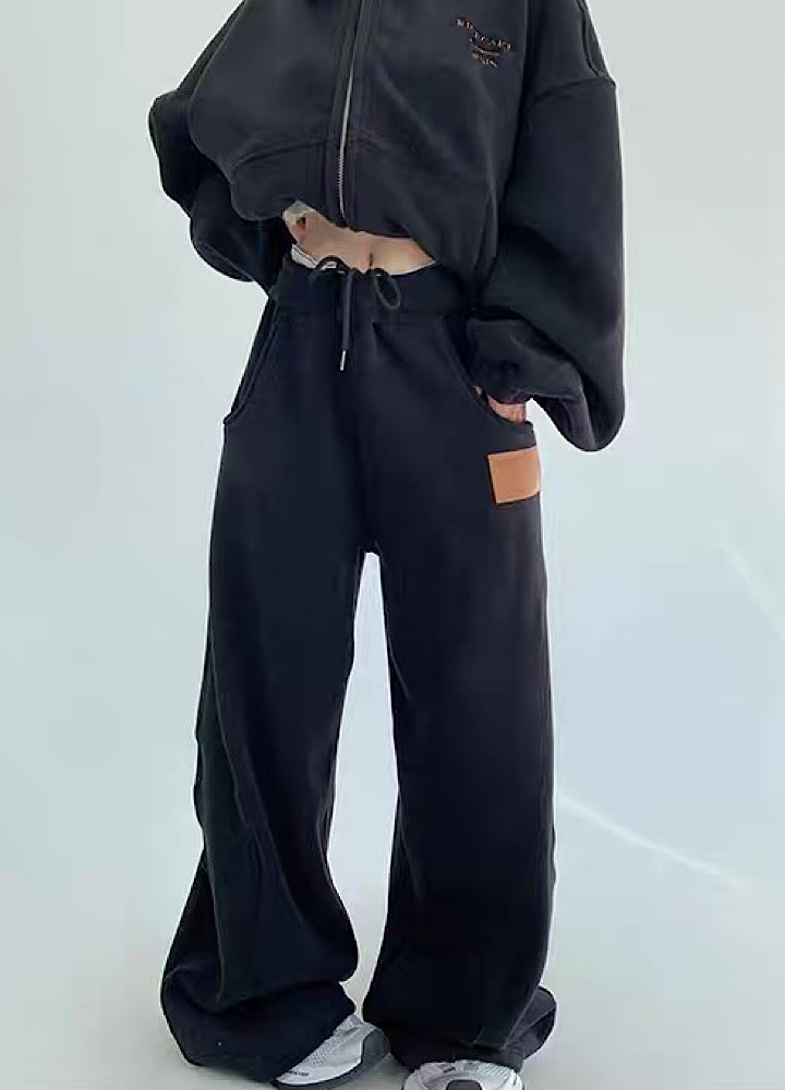 Simple design casual style normcore sweatsuit setup  OR0790
