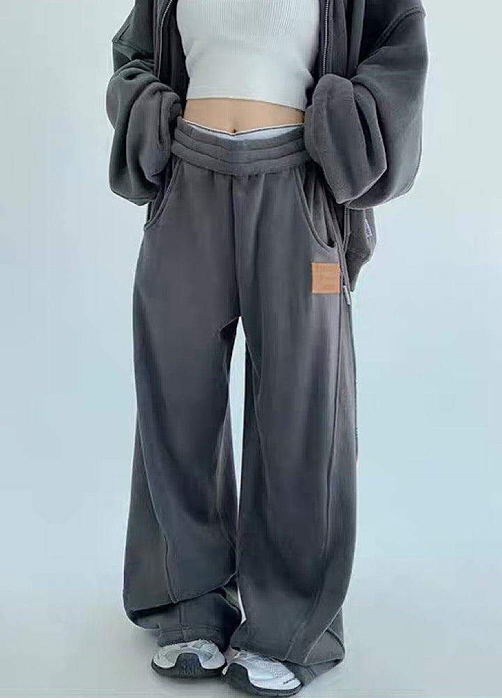 Simple design casual style normcore sweatsuit setup  OR0790
