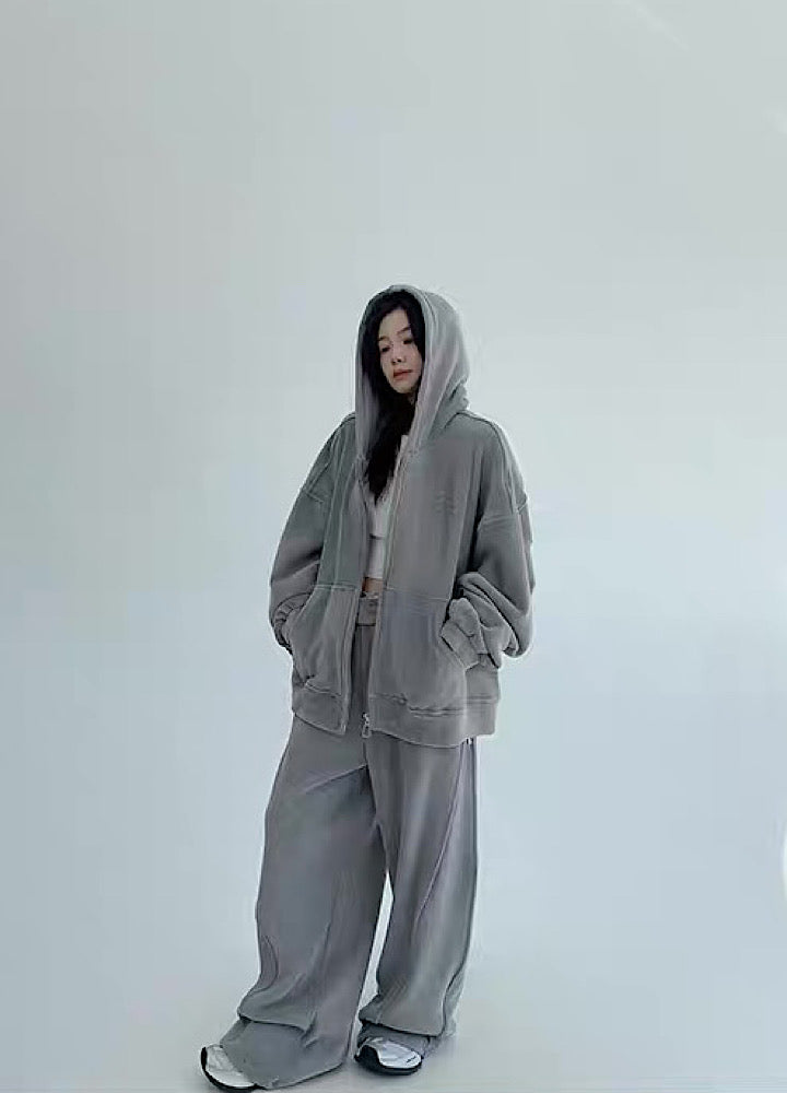 Simple design casual style normcore sweatsuit setup  OR0790