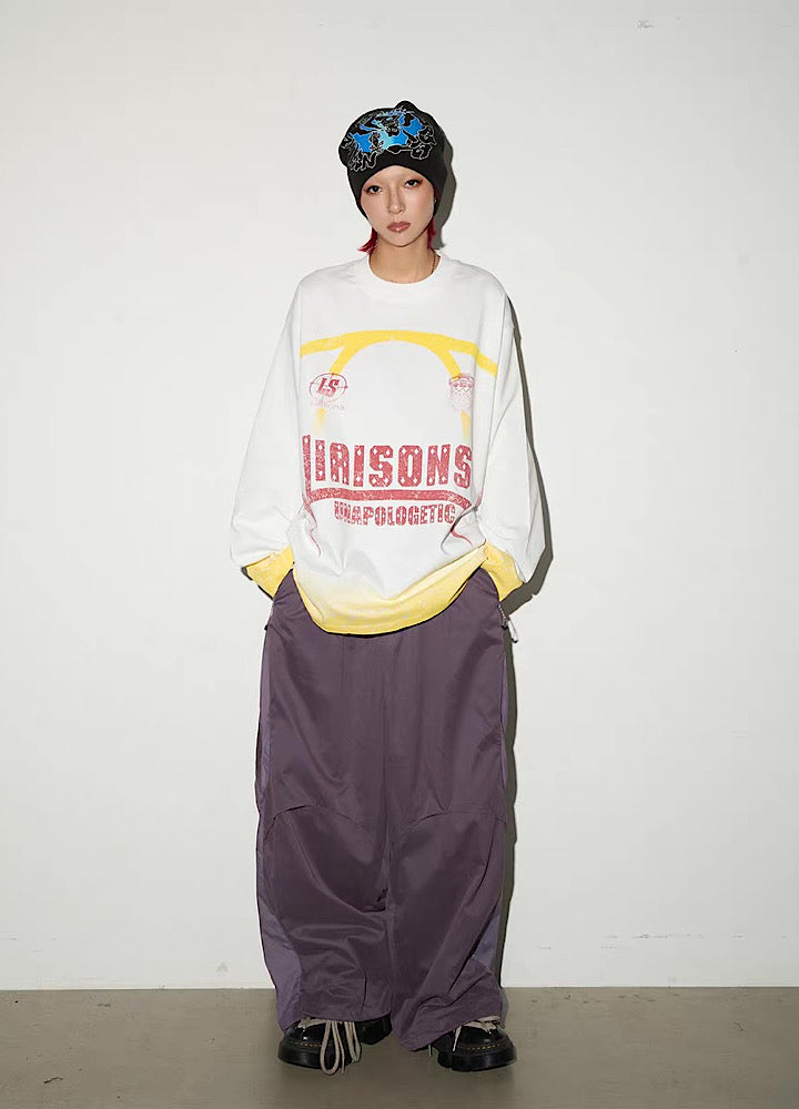 Mountain design silhouette casual wide set up  OR0792