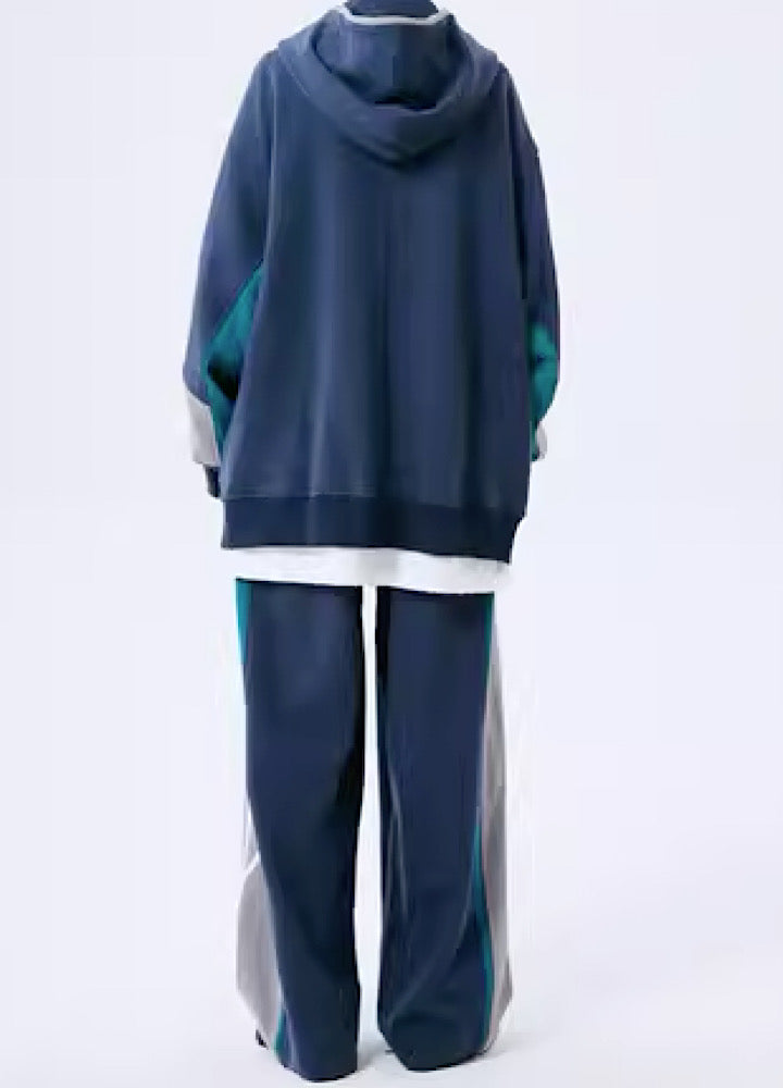 Casual sporty line base hoodie and pats setup  OR0804