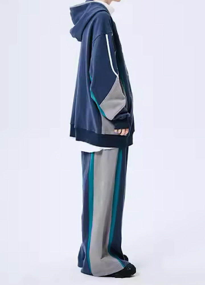 Casual sporty line base hoodie and pats setup  OR0804