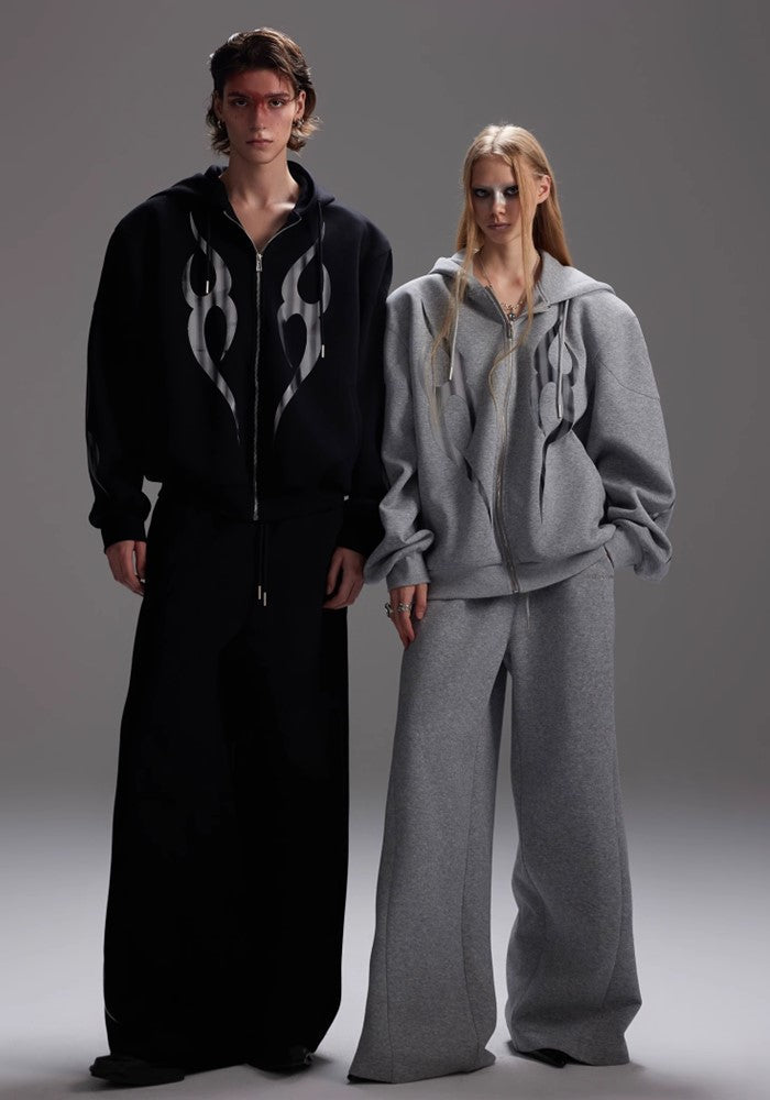 Basic tight silhouette design short length sweat setup  OR0807