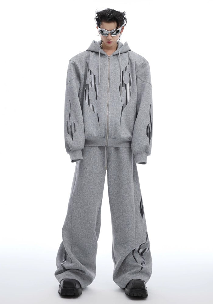Basic tight silhouette design short length sweat setup  OR0807