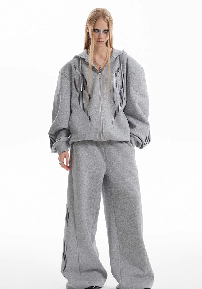 Basic tight silhouette design short length sweat setup  OR0807
