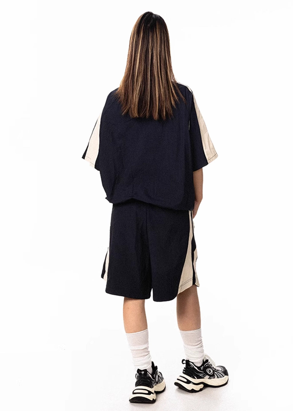 Oversized silhouette casual sporty initial set up  OR0808