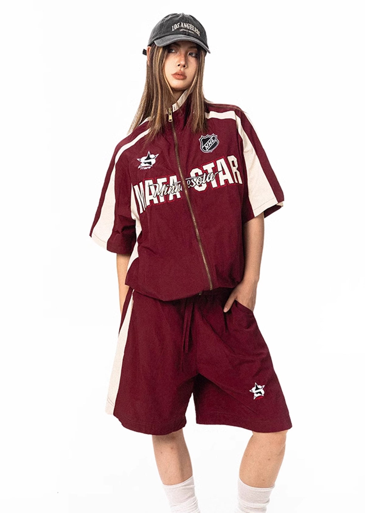 Oversized silhouette casual sporty initial set up  OR0808