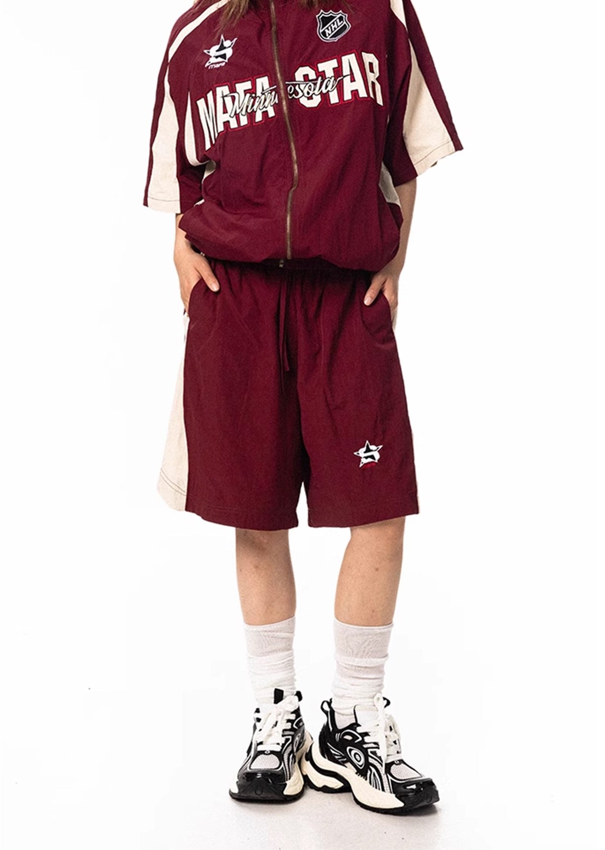 Oversized silhouette casual sporty initial set up  OR0808