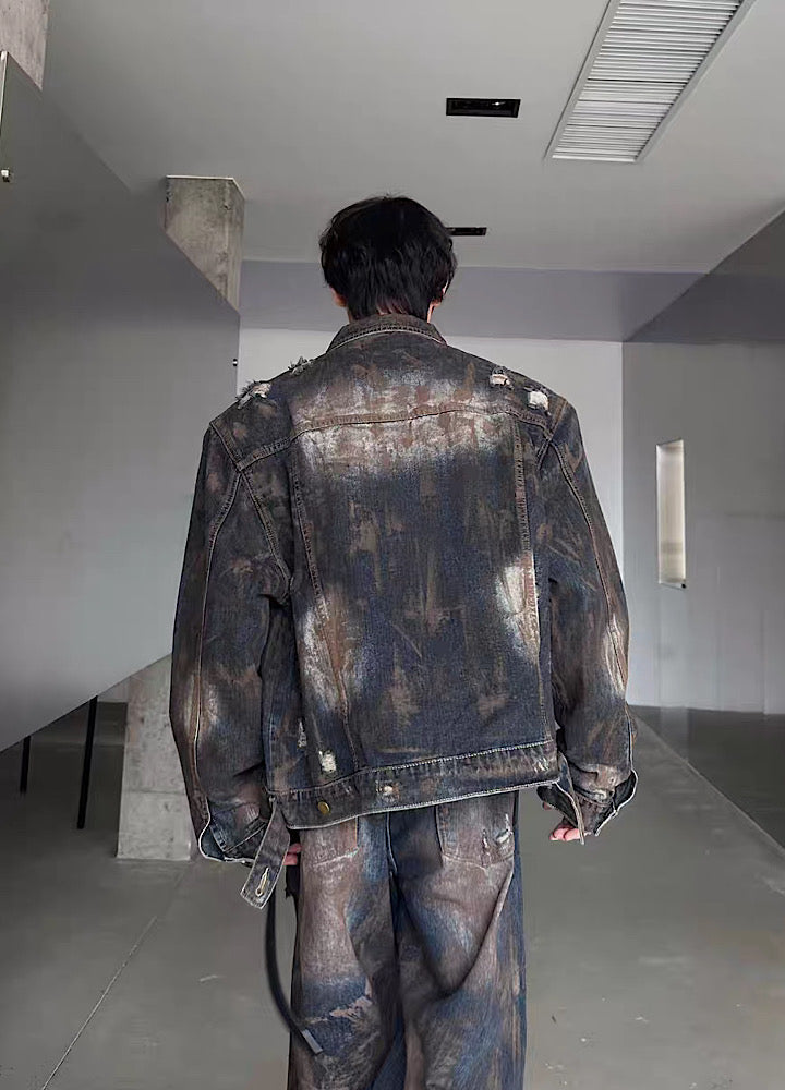 Dirty style muddy tight denim setup  OR0809