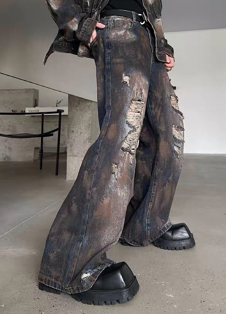 Dirty style muddy tight denim setup  OR0809