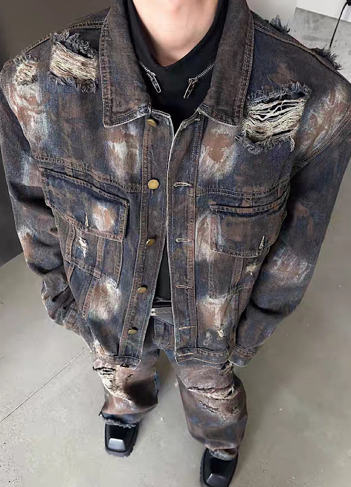 Dirty style muddy tight denim setup  OR0809