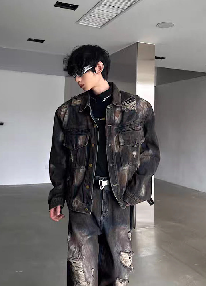 Dirty style muddy tight denim setup  OR0809