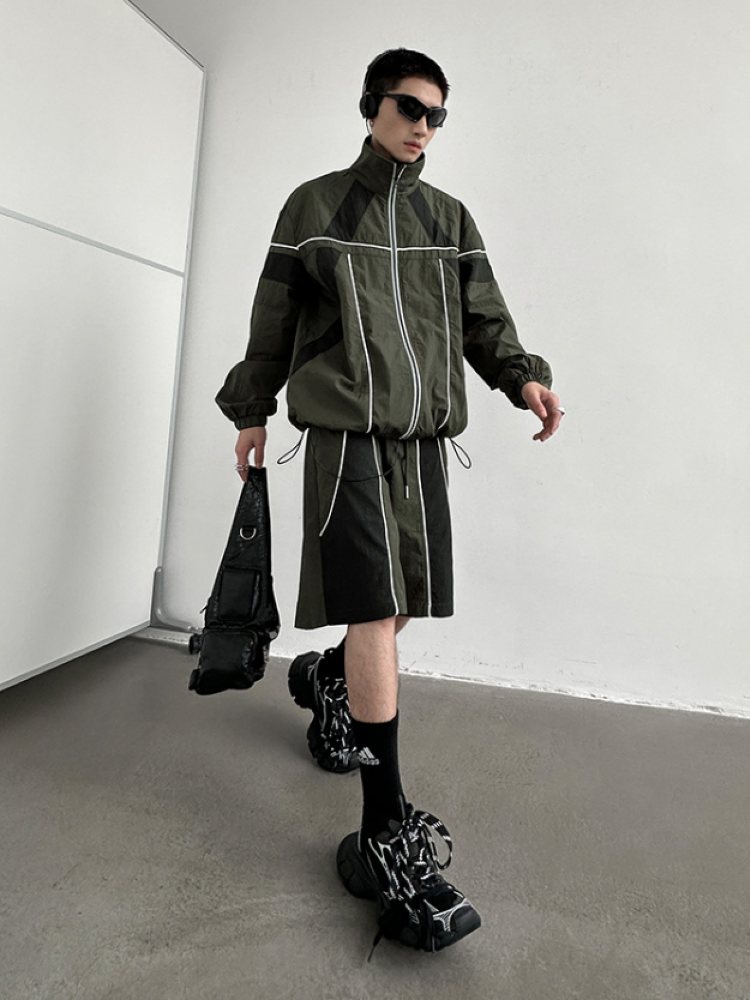 Color block design jacket & bottoms setup  OR0811