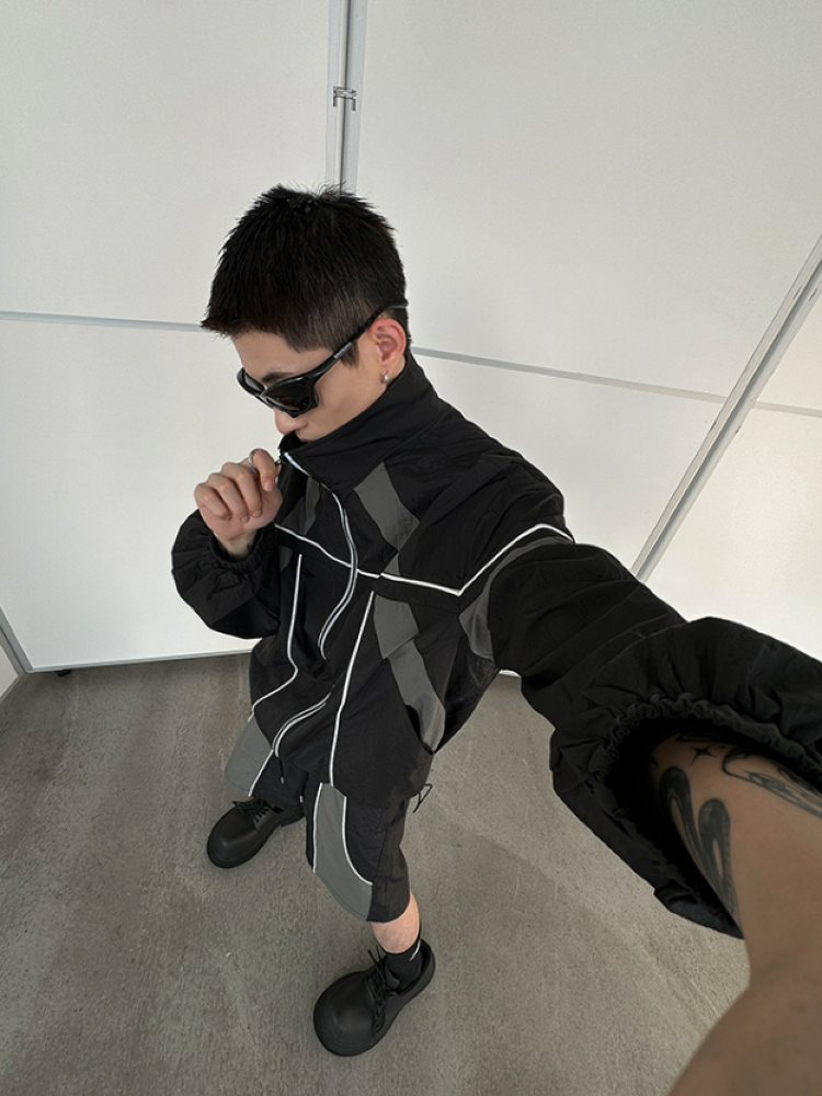 Color block design jacket & bottoms setup  OR0811