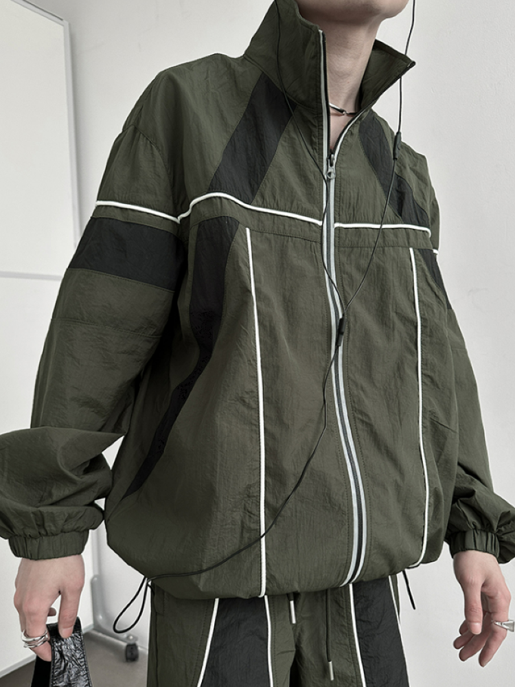 Color block design jacket & bottoms setup  OR0811