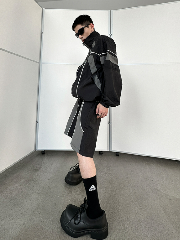 Color block design jacket & bottoms setup  OR0811