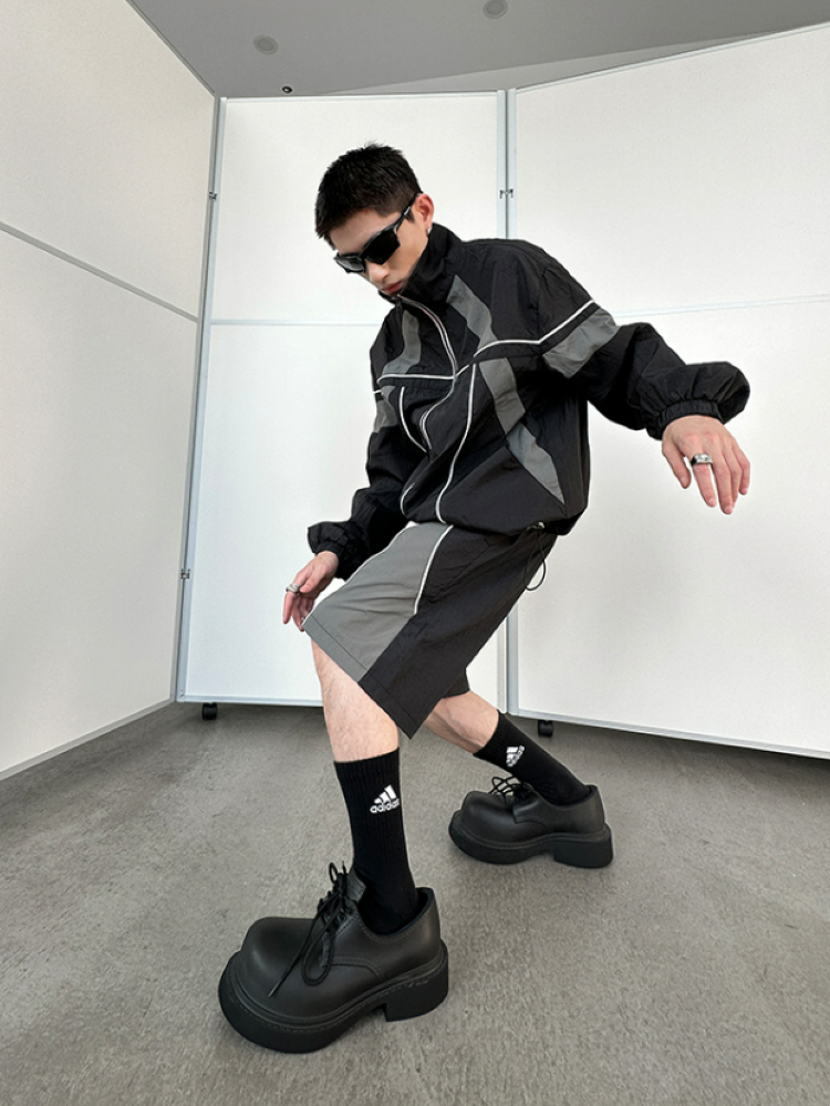 Color block design jacket & bottoms setup  OR0811