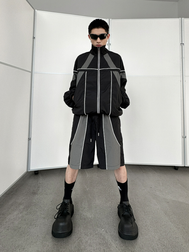 Color block design jacket & bottoms setup  OR0811