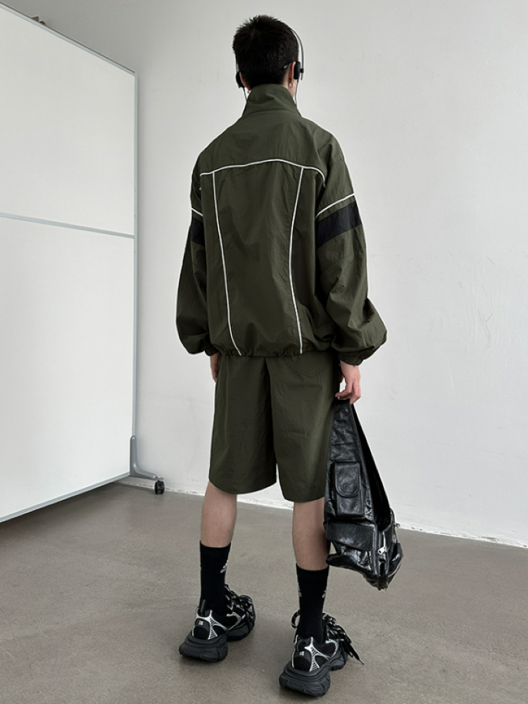 Color block design jacket & bottoms setup  OR0811