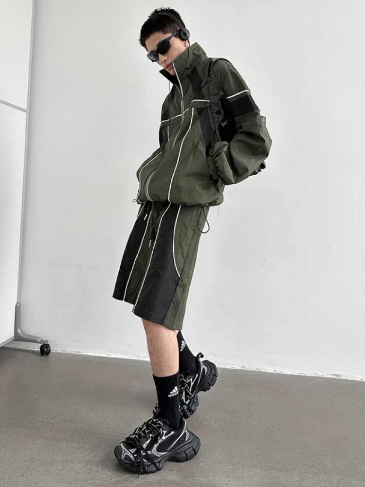 Color block design jacket & bottoms setup  OR0811