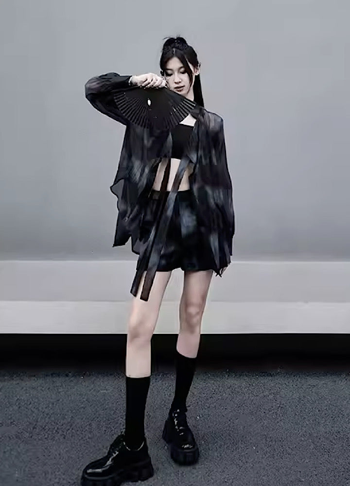 Sheer design transparent random pattern setup  OR0819