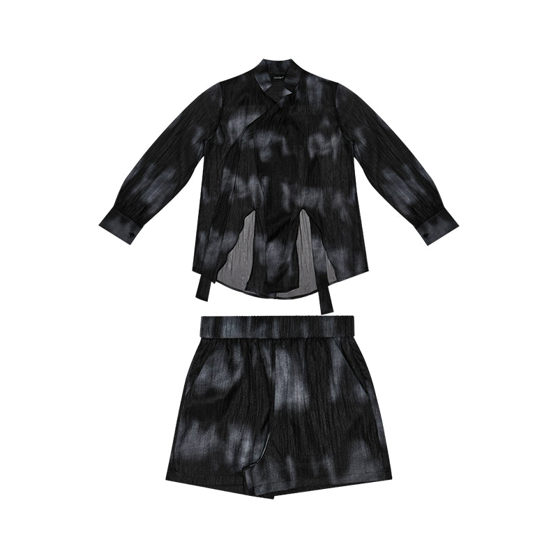 Sheer design transparent random pattern setup  OR0819