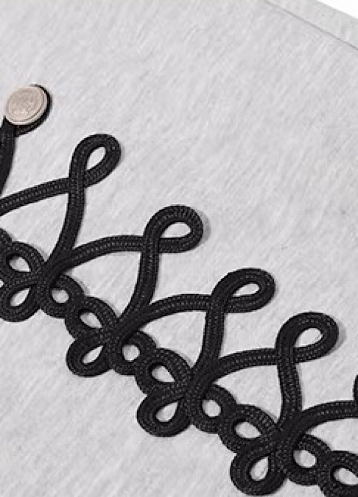 Lace-up design super wide sweatpants  OR0822