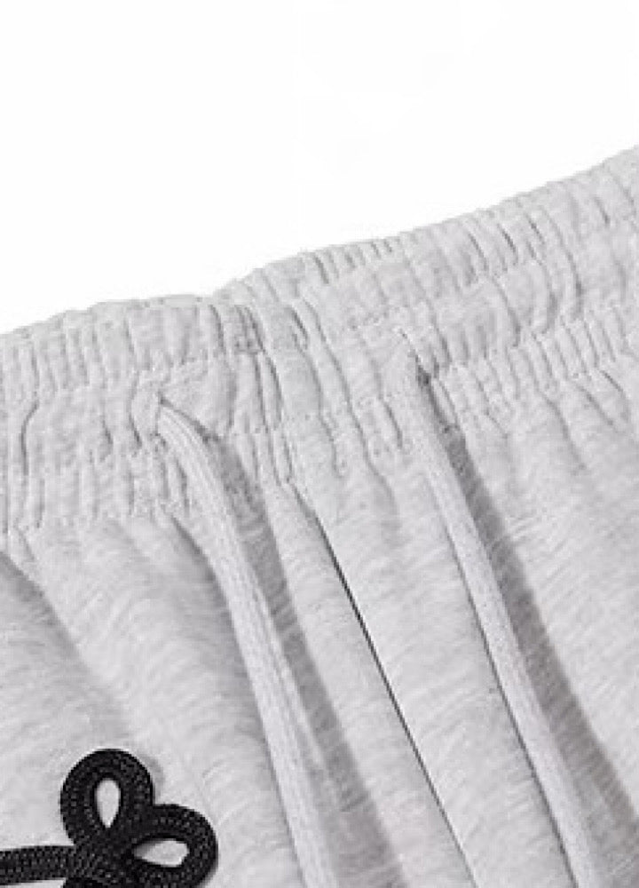 Lace-up design super wide sweatpants  OR0822