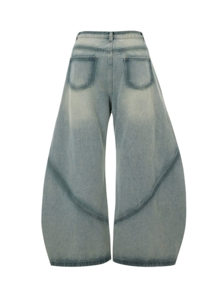 Basic fringe distressed washed denim setup  OR0830