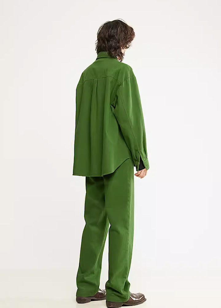 No-rise silhouette green color simple setup  OR0843