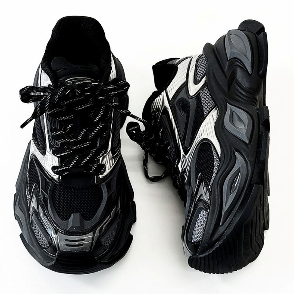 Gimmick design sharp silhouette tech style sneakers  OR0862
