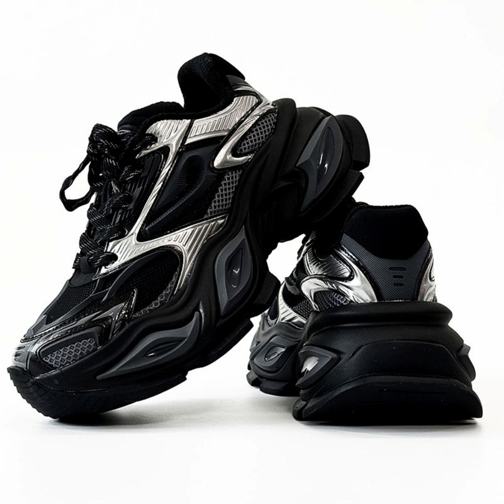 Gimmick design sharp silhouette tech style sneakers  OR0862