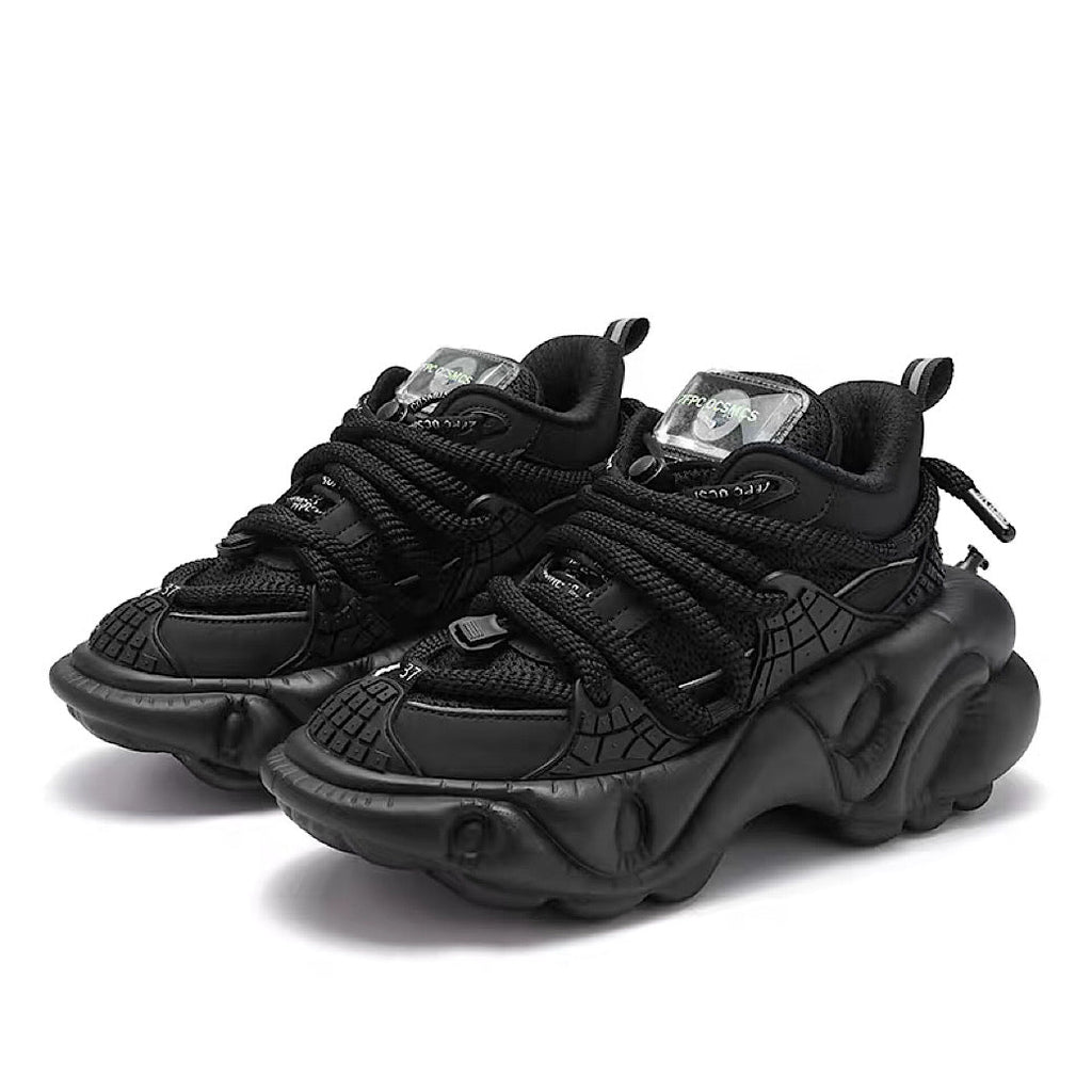 Multi different color dull color gimmick wide sneakers  OR0864