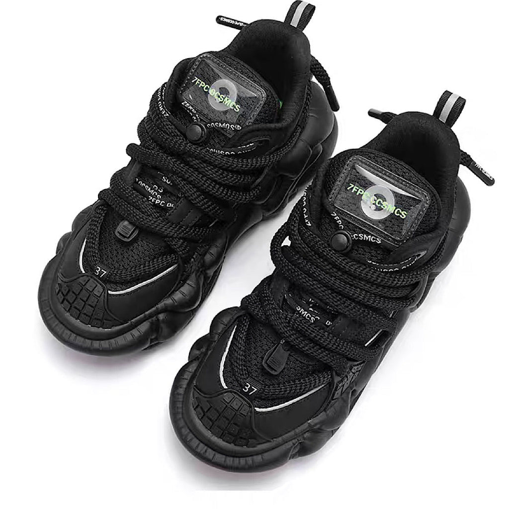 Multi different color dull color gimmick wide sneakers  OR0864