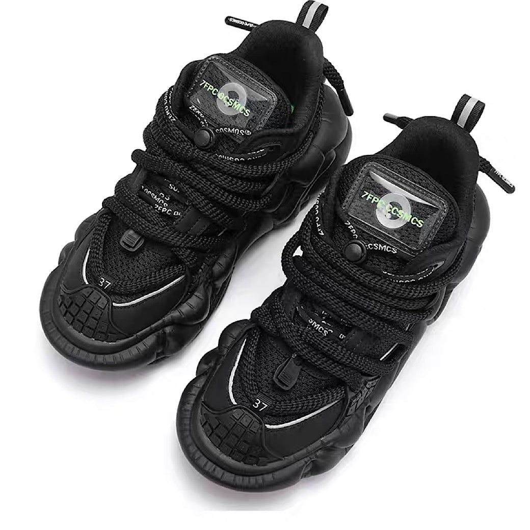 Multi different color dull color gimmick wide sneakers  OR0864