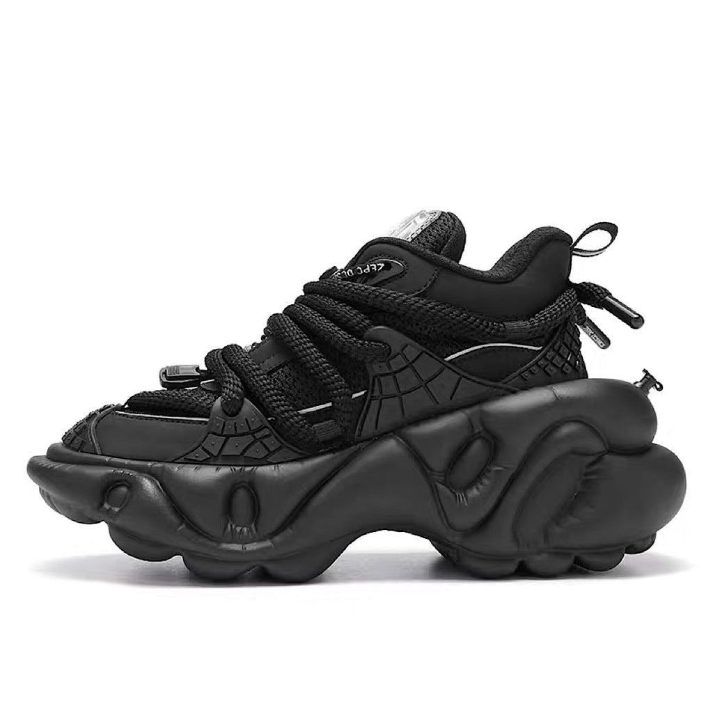 Multi different color dull color gimmick wide sneakers  OR0864
