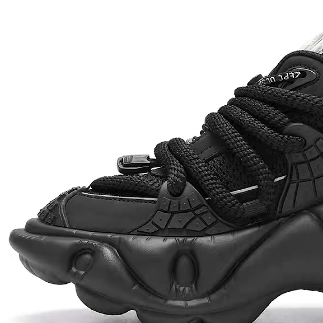 Multi different color dull color gimmick wide sneakers  OR0864