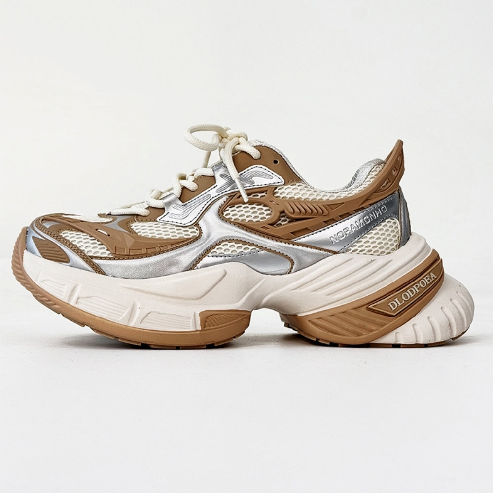 Wave platform silhouette street casual sneakers  OR0865