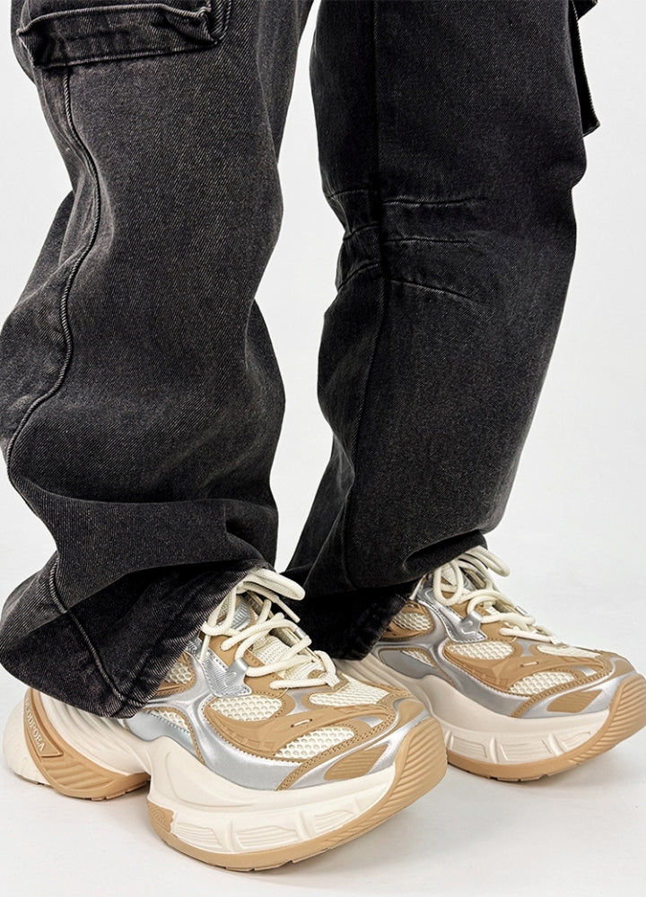 Wave platform silhouette street casual sneakers  OR0865