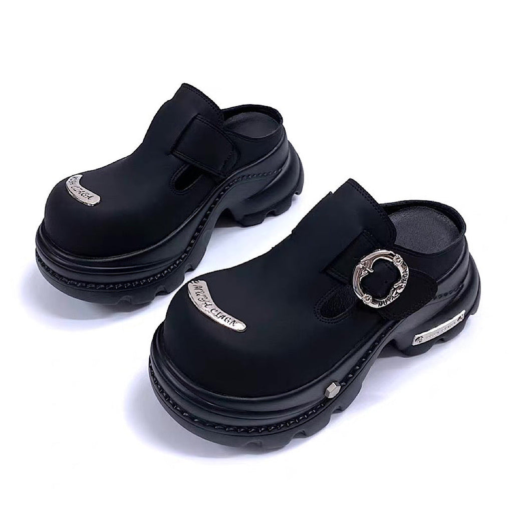 Belt buckle design platform sandal-style sneakers  OR0869