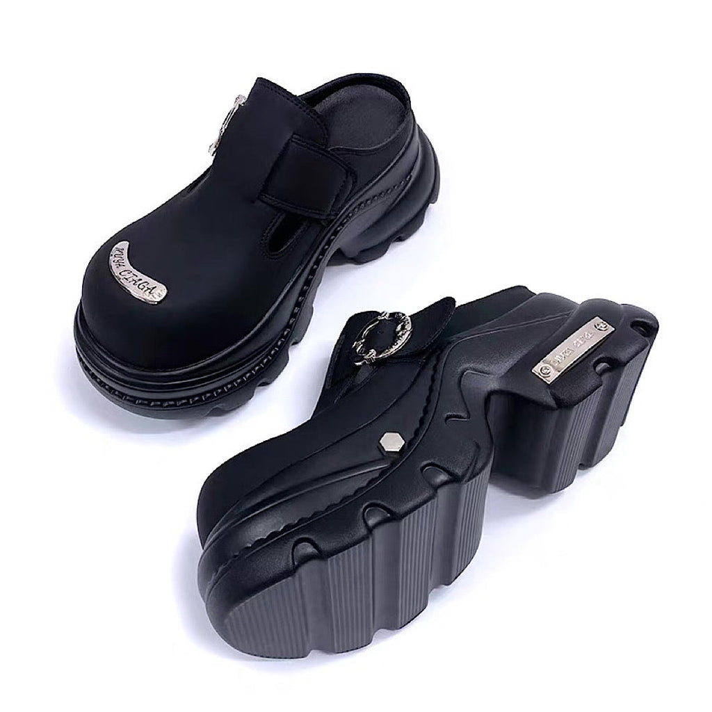 Belt buckle design platform sandal-style sneakers  OR0869