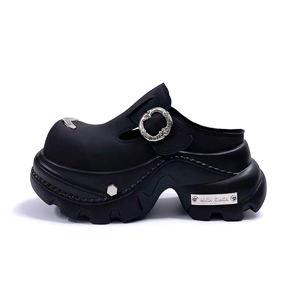 Belt buckle design platform sandal-style sneakers  OR0869