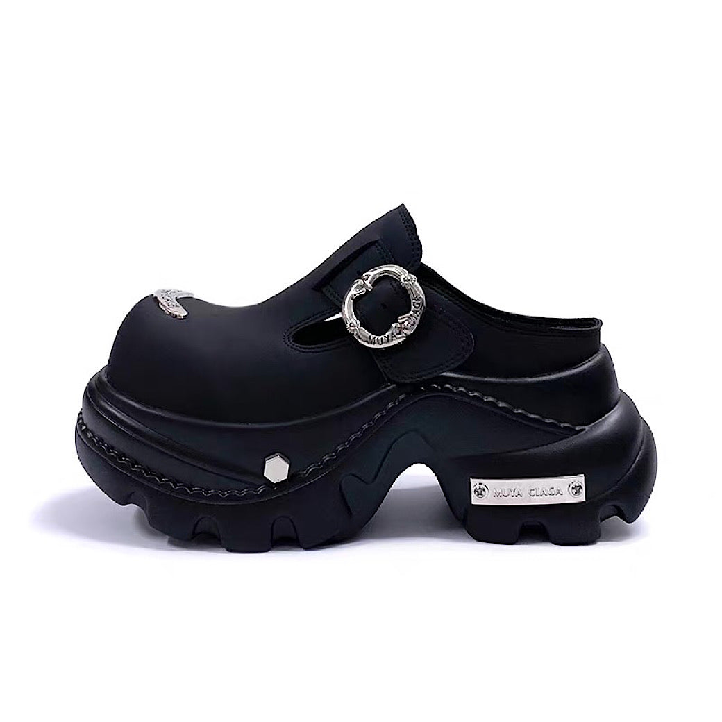 Belt buckle design platform sandal-style sneakers  OR0869