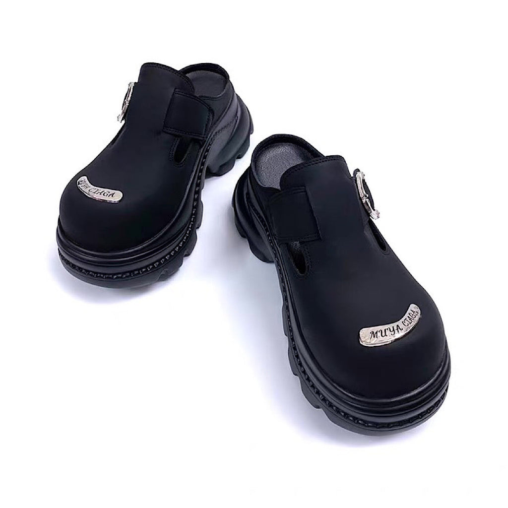 Belt buckle design platform sandal-style sneakers  OR0869