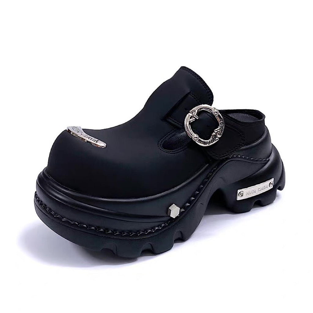 Belt buckle design platform sandal-style sneakers  OR0869
