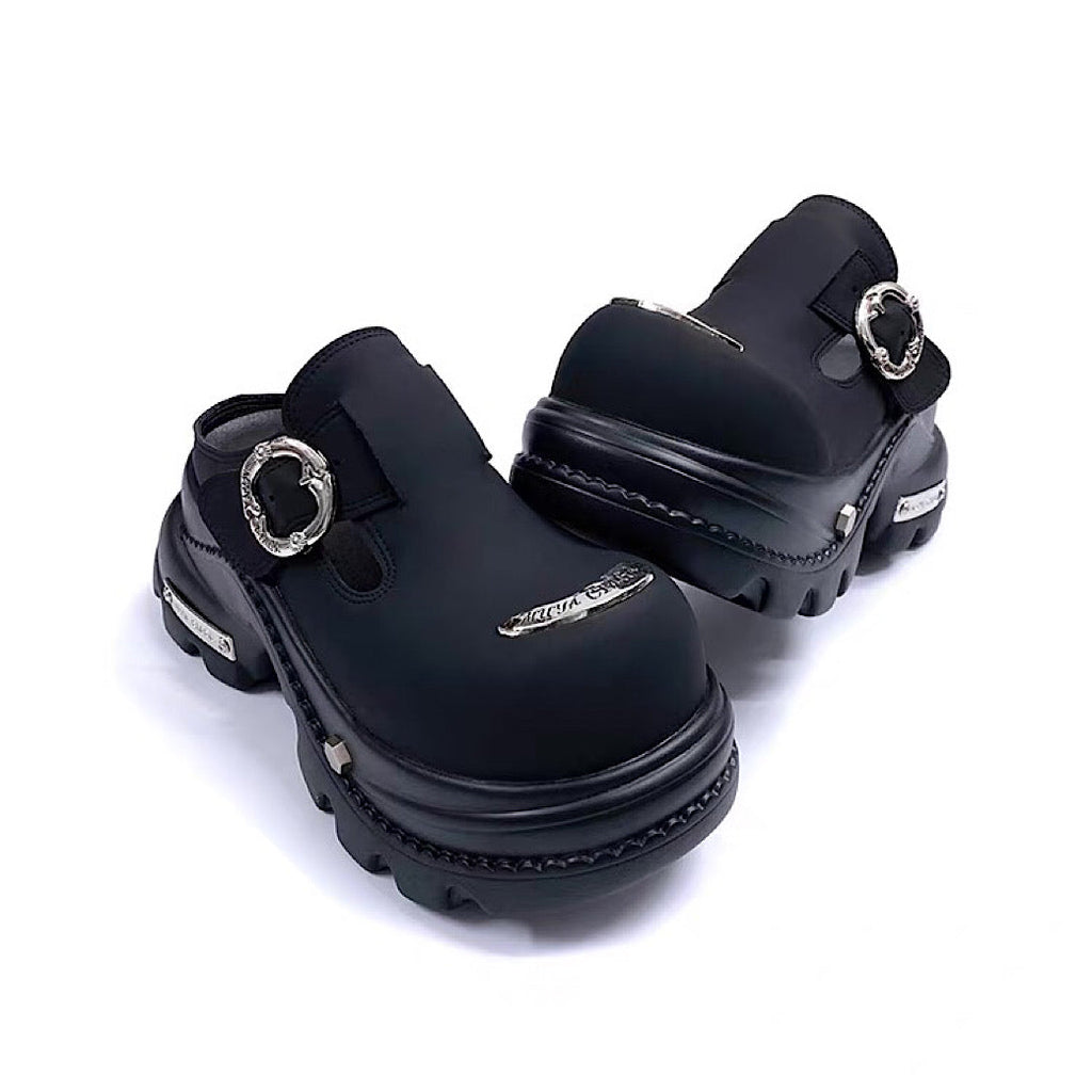 Belt buckle design platform sandal-style sneakers  OR0869
